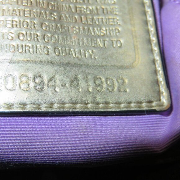 Coach Black 41992 Canvas & Leather Trimmed Crossbody bag - Picture 4 of 7